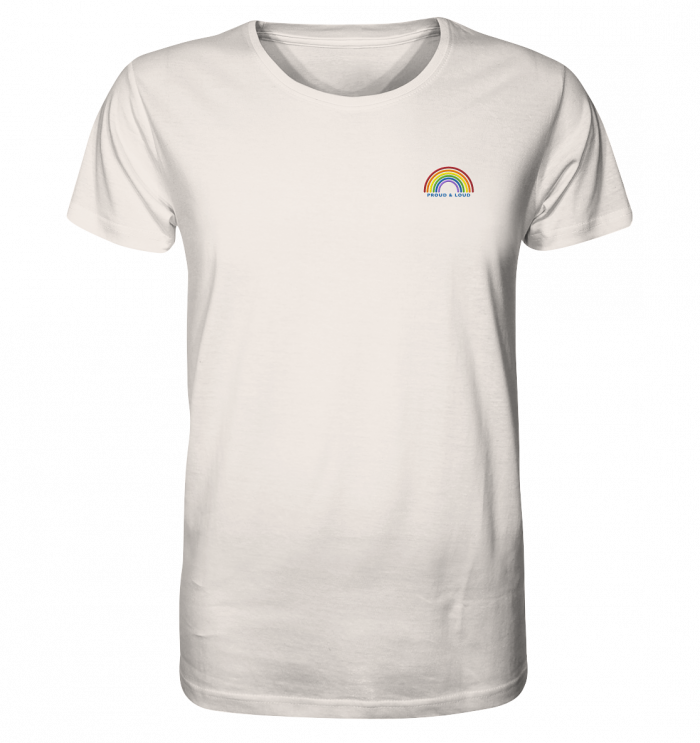Liebevoll besticktes T-Shirt Regenbogen Pride Kollektion "Proud & Loud" – Bild 9